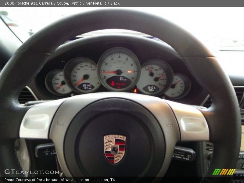 Arctic Silver Metallic / Black 2008 Porsche 911 Carrera S Coupe