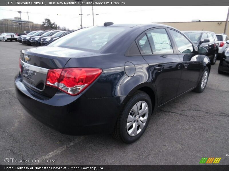 Blue Ray Metallic / Jet Black/Medium Titanium 2015 Chevrolet Cruze LS