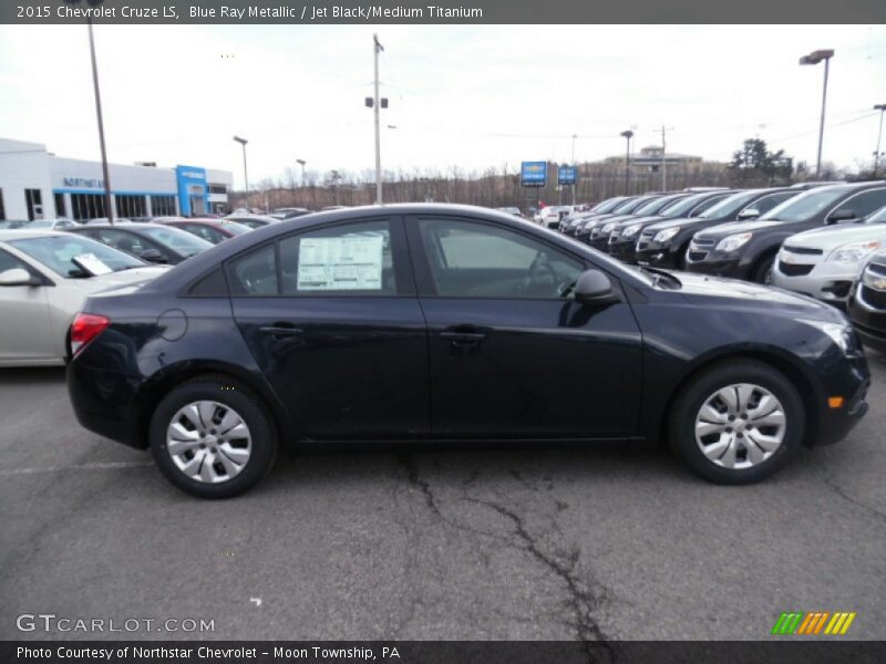 Blue Ray Metallic / Jet Black/Medium Titanium 2015 Chevrolet Cruze LS