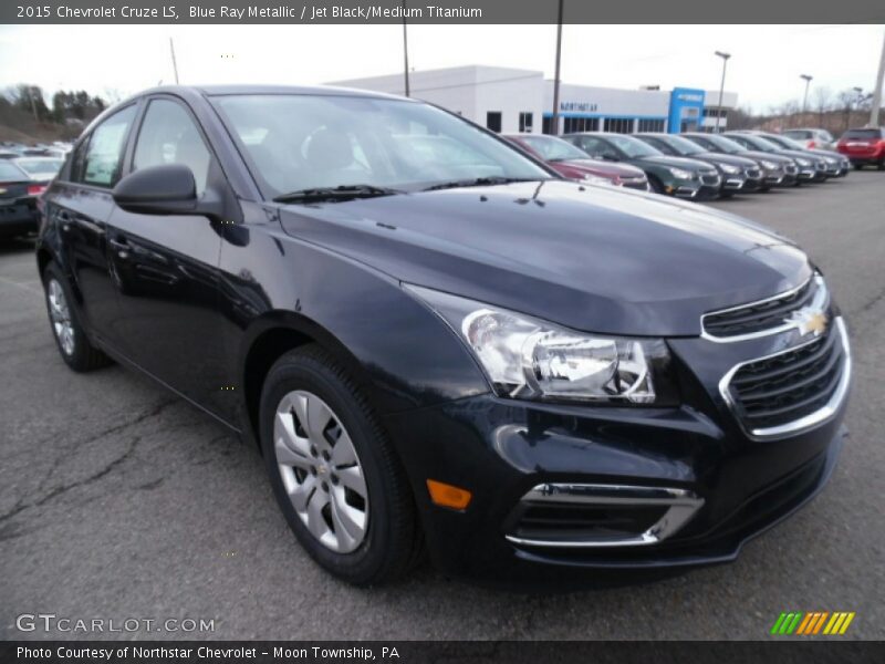 Blue Ray Metallic / Jet Black/Medium Titanium 2015 Chevrolet Cruze LS