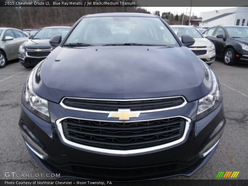 Blue Ray Metallic / Jet Black/Medium Titanium 2015 Chevrolet Cruze LS
