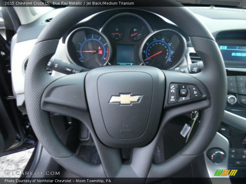 Blue Ray Metallic / Jet Black/Medium Titanium 2015 Chevrolet Cruze LS