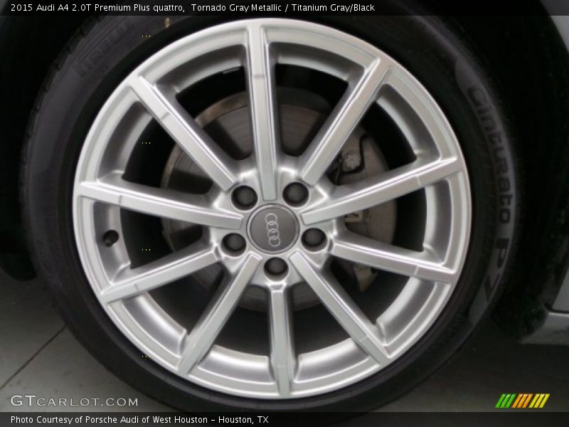 Tornado Gray Metallic / Titanium Gray/Black 2015 Audi A4 2.0T Premium Plus quattro