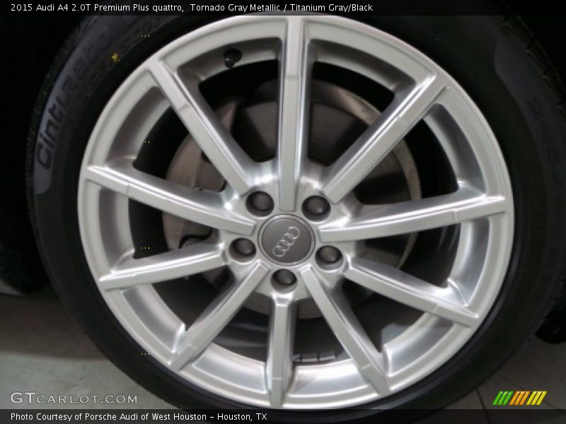Tornado Gray Metallic / Titanium Gray/Black 2015 Audi A4 2.0T Premium Plus quattro