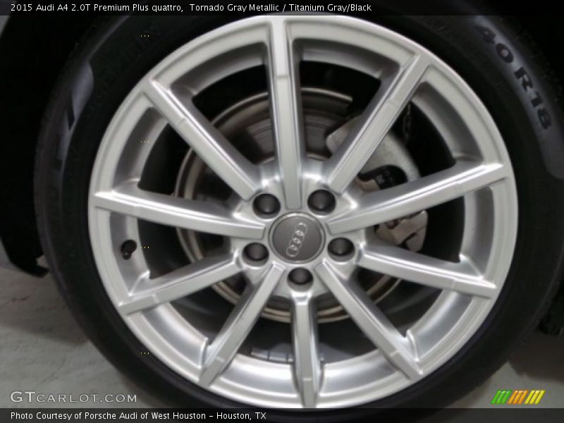 Tornado Gray Metallic / Titanium Gray/Black 2015 Audi A4 2.0T Premium Plus quattro