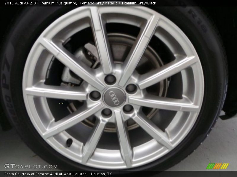 Tornado Gray Metallic / Titanium Gray/Black 2015 Audi A4 2.0T Premium Plus quattro