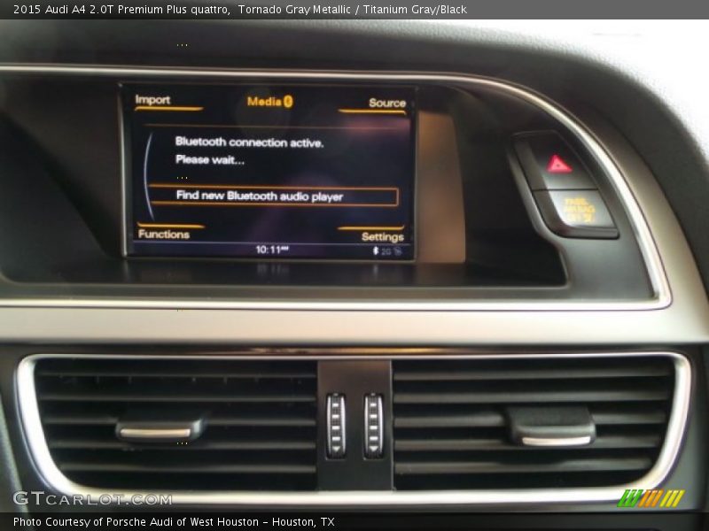 Tornado Gray Metallic / Titanium Gray/Black 2015 Audi A4 2.0T Premium Plus quattro