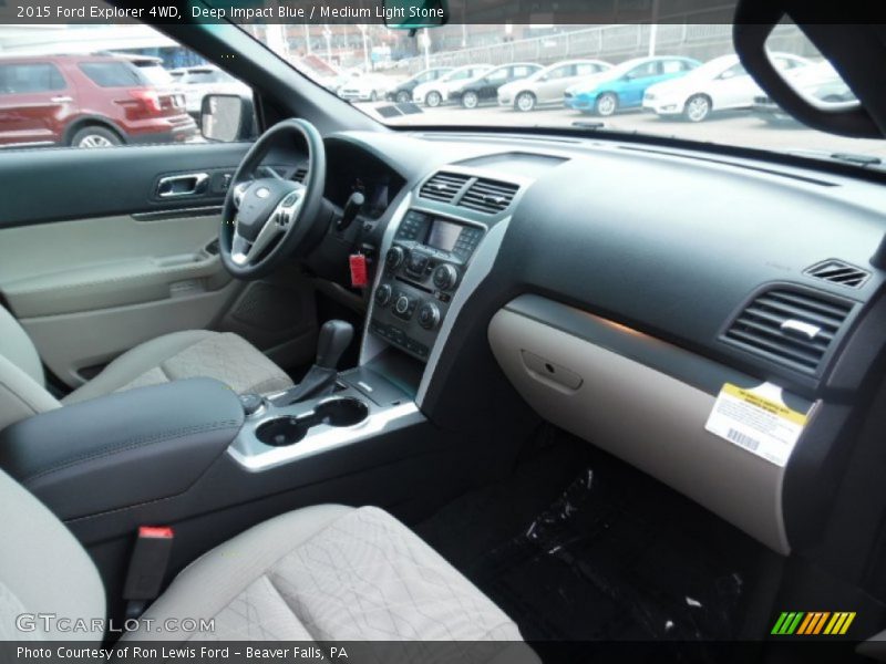 Deep Impact Blue / Medium Light Stone 2015 Ford Explorer 4WD