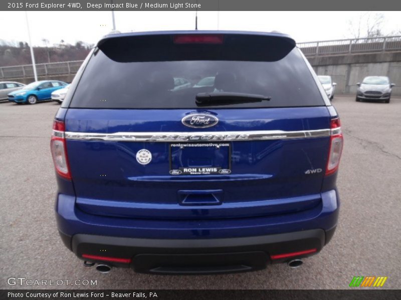 Deep Impact Blue / Medium Light Stone 2015 Ford Explorer 4WD