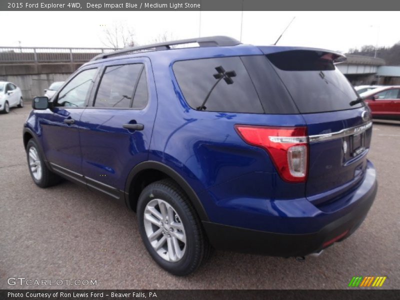 Deep Impact Blue / Medium Light Stone 2015 Ford Explorer 4WD