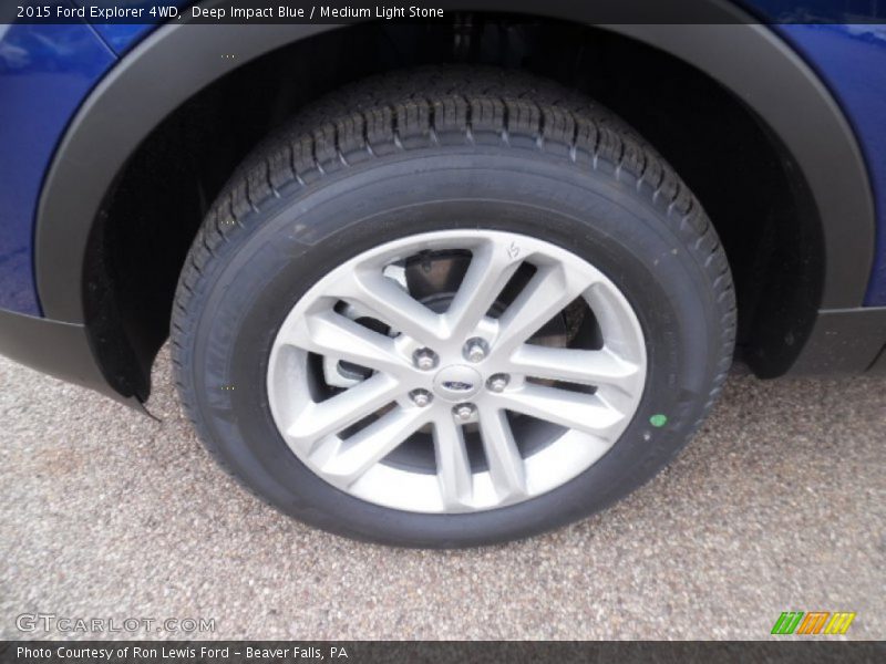 Deep Impact Blue / Medium Light Stone 2015 Ford Explorer 4WD