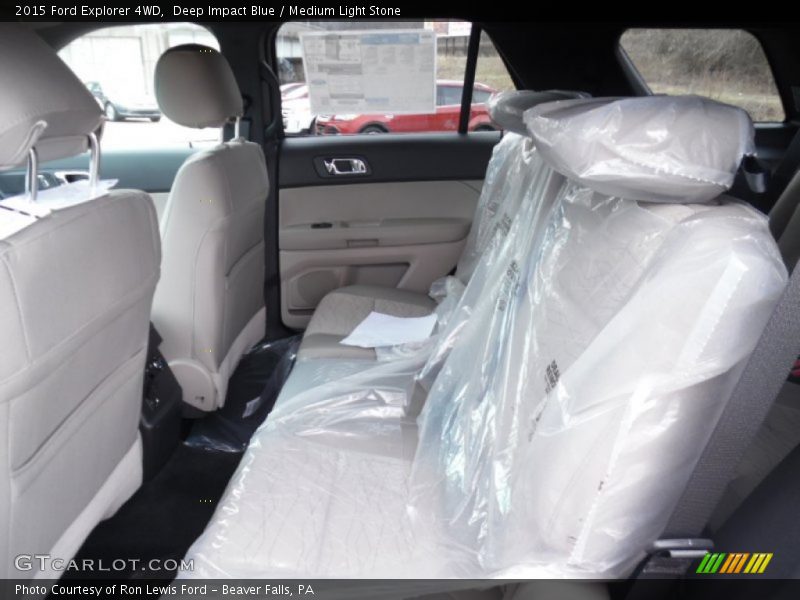 Deep Impact Blue / Medium Light Stone 2015 Ford Explorer 4WD