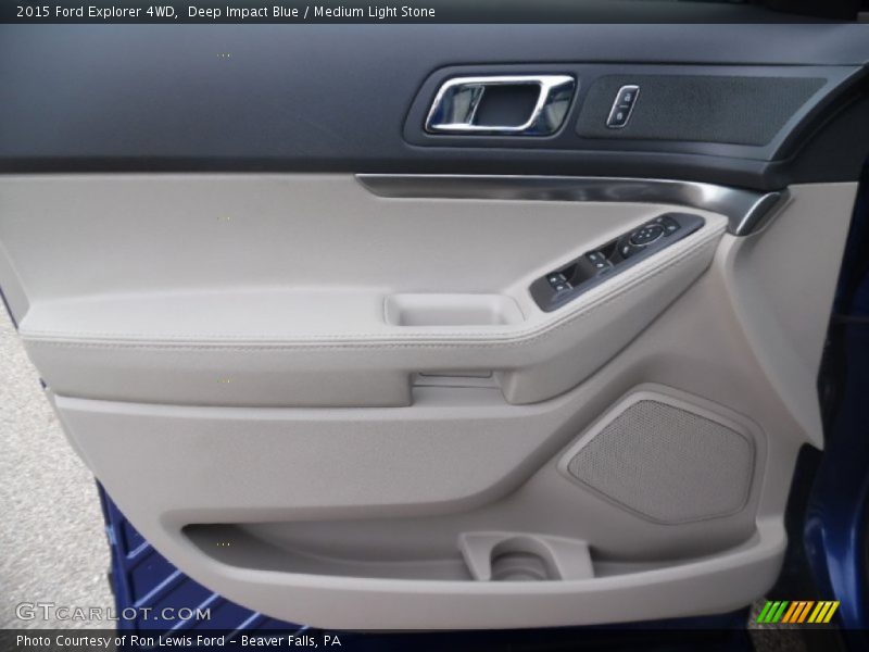 Deep Impact Blue / Medium Light Stone 2015 Ford Explorer 4WD