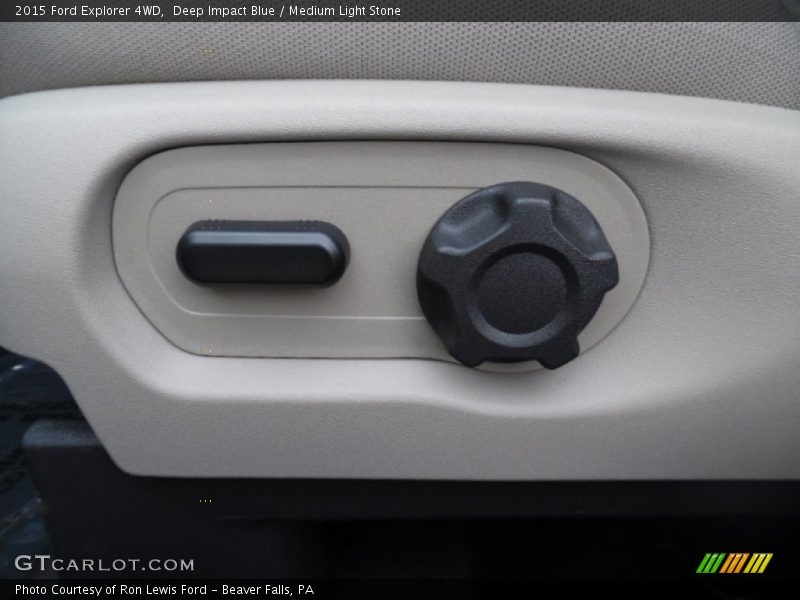Deep Impact Blue / Medium Light Stone 2015 Ford Explorer 4WD