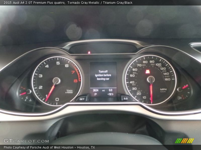Tornado Gray Metallic / Titanium Gray/Black 2015 Audi A4 2.0T Premium Plus quattro