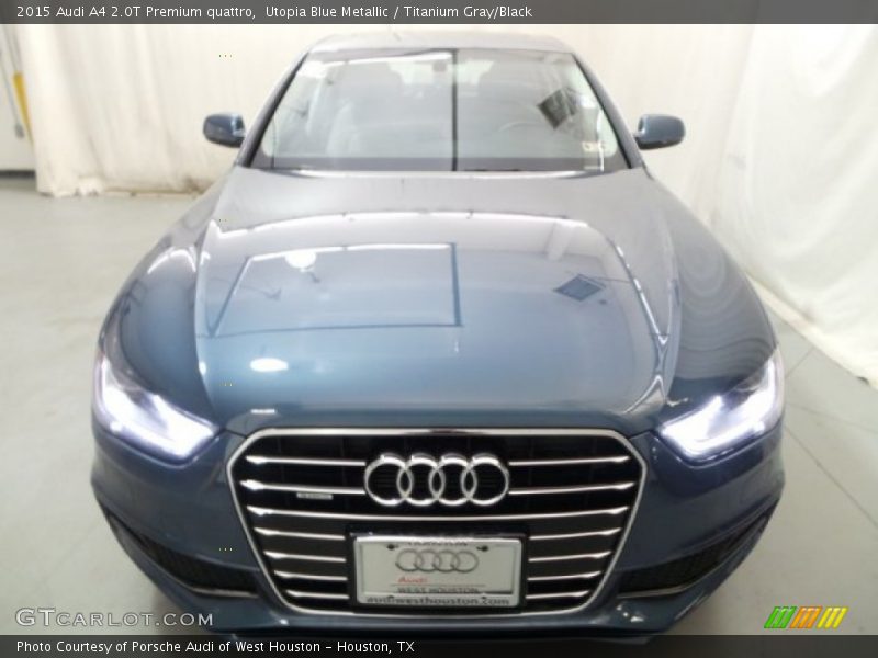 Utopia Blue Metallic / Titanium Gray/Black 2015 Audi A4 2.0T Premium quattro