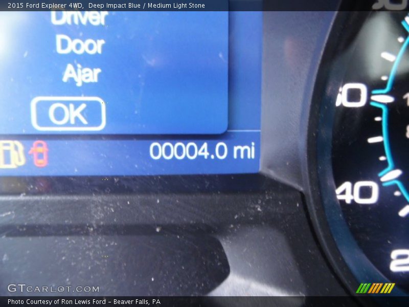 Deep Impact Blue / Medium Light Stone 2015 Ford Explorer 4WD