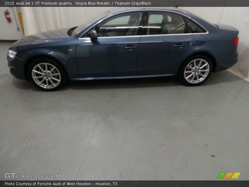 Utopia Blue Metallic / Titanium Gray/Black 2015 Audi A4 2.0T Premium quattro