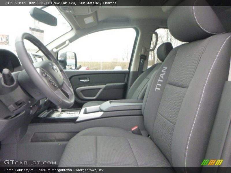  2015 Titan PRO-4X Crew Cab 4x4 Charcoal Interior