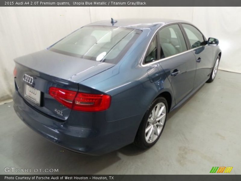 Utopia Blue Metallic / Titanium Gray/Black 2015 Audi A4 2.0T Premium quattro