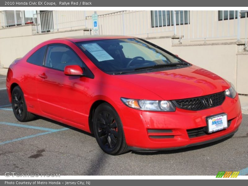 Rallye Red / Black 2010 Honda Civic EX Coupe