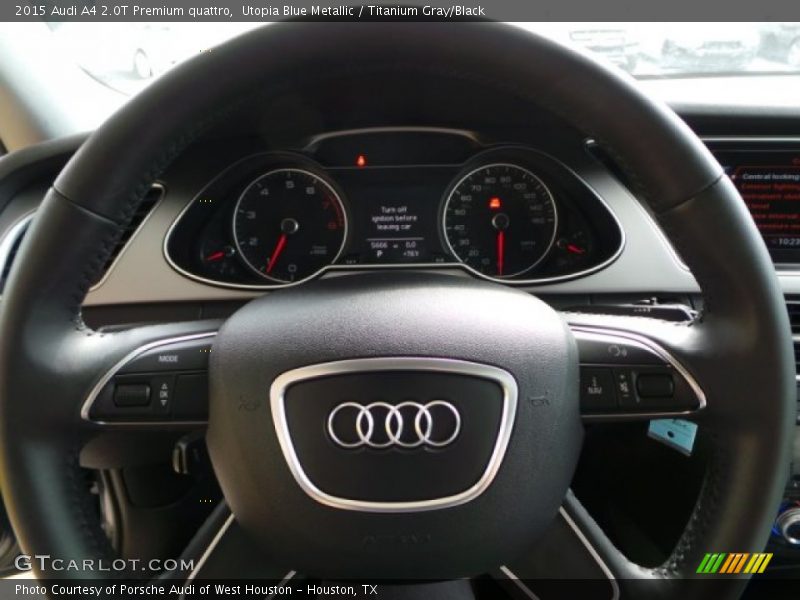 Utopia Blue Metallic / Titanium Gray/Black 2015 Audi A4 2.0T Premium quattro