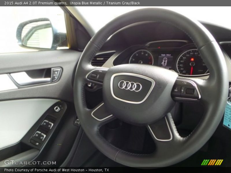 Utopia Blue Metallic / Titanium Gray/Black 2015 Audi A4 2.0T Premium quattro