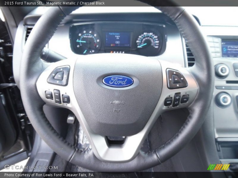 Magnetic Metallic / Charcoal Black 2015 Ford Taurus SEL