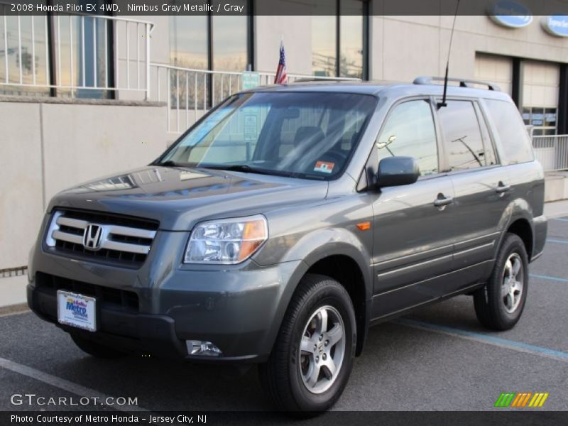 Nimbus Gray Metallic / Gray 2008 Honda Pilot EX 4WD