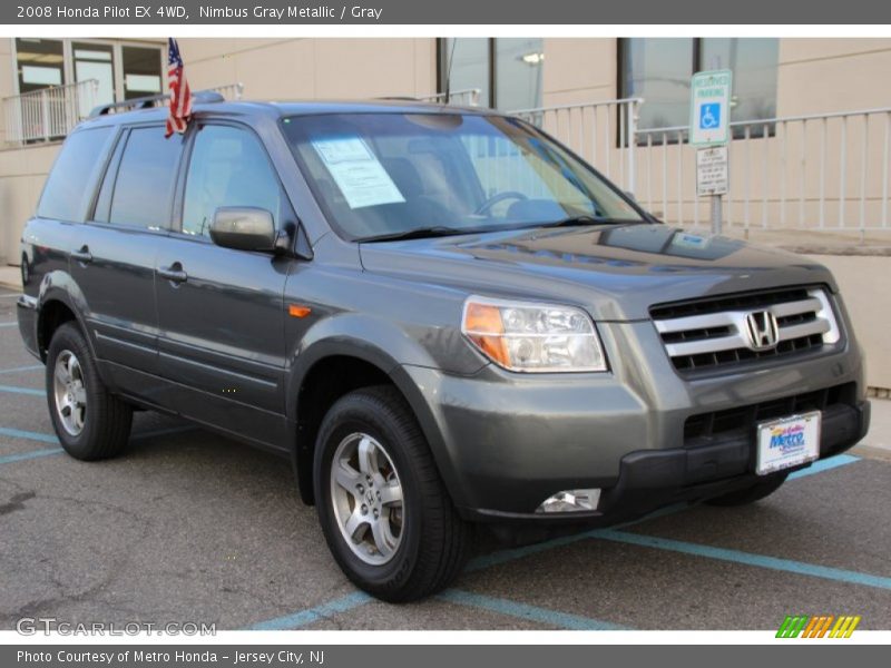 Nimbus Gray Metallic / Gray 2008 Honda Pilot EX 4WD