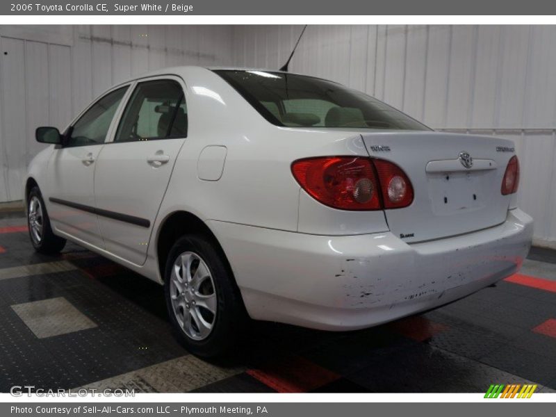 Super White / Beige 2006 Toyota Corolla CE