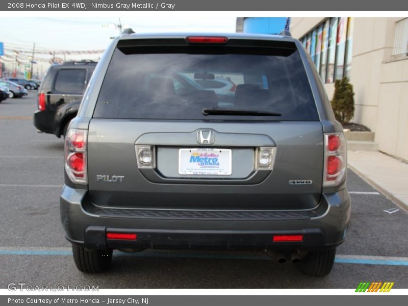 Nimbus Gray Metallic / Gray 2008 Honda Pilot EX 4WD