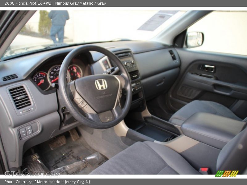 Nimbus Gray Metallic / Gray 2008 Honda Pilot EX 4WD