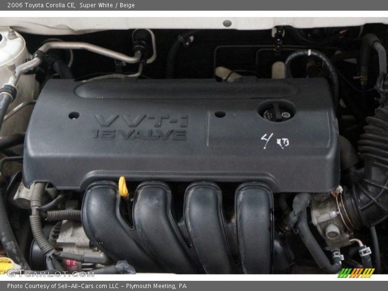 Super White / Beige 2006 Toyota Corolla CE