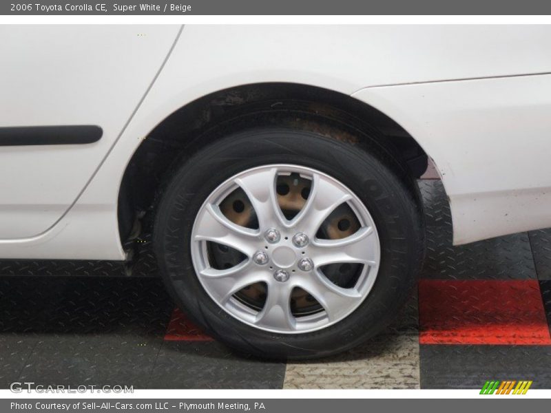 Super White / Beige 2006 Toyota Corolla CE