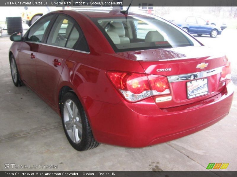 Crystal Red Tintcoat / Cocoa/Light Neutral 2014 Chevrolet Cruze LT