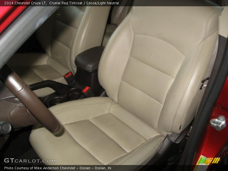 Crystal Red Tintcoat / Cocoa/Light Neutral 2014 Chevrolet Cruze LT