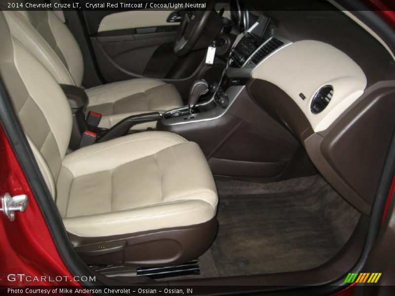 Crystal Red Tintcoat / Cocoa/Light Neutral 2014 Chevrolet Cruze LT