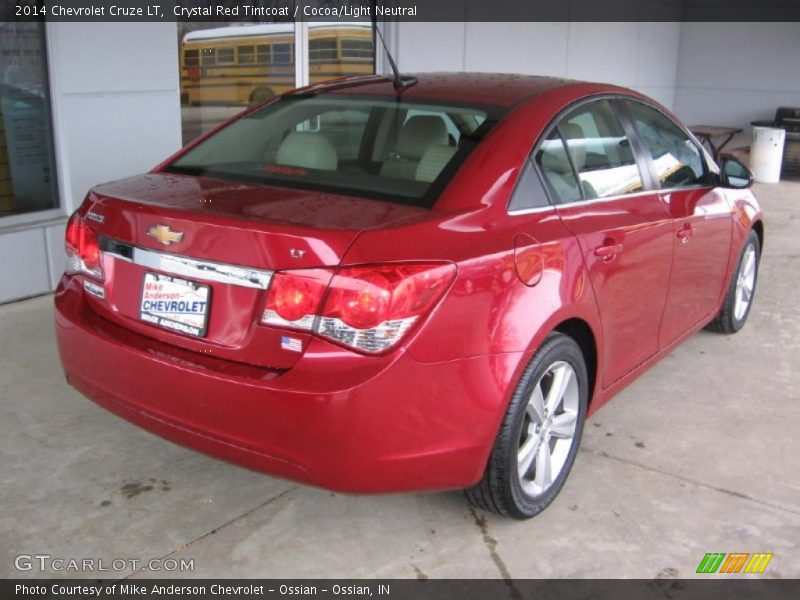 Crystal Red Tintcoat / Cocoa/Light Neutral 2014 Chevrolet Cruze LT