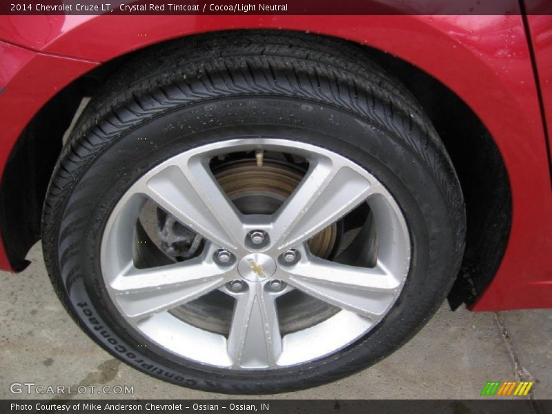 Crystal Red Tintcoat / Cocoa/Light Neutral 2014 Chevrolet Cruze LT