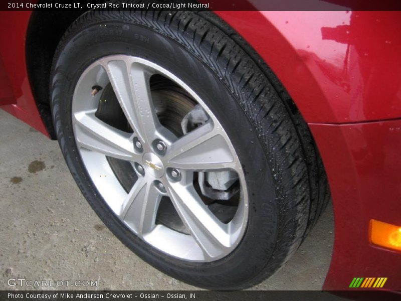 Crystal Red Tintcoat / Cocoa/Light Neutral 2014 Chevrolet Cruze LT