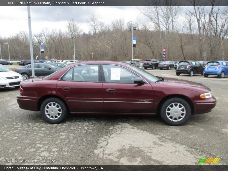 Bordeaux Red Pearl / Graphite 2001 Buick Century Custom