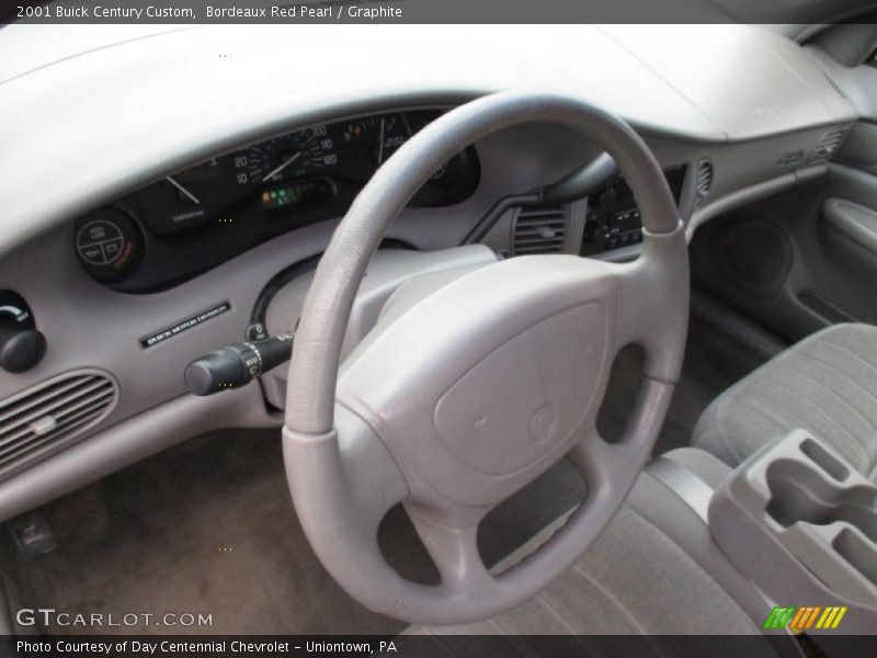 Bordeaux Red Pearl / Graphite 2001 Buick Century Custom