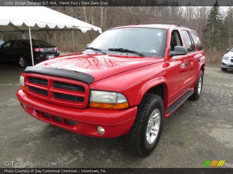 Flame Red / Dark Slate Gray 2002 Dodge Durango SLT 4x4