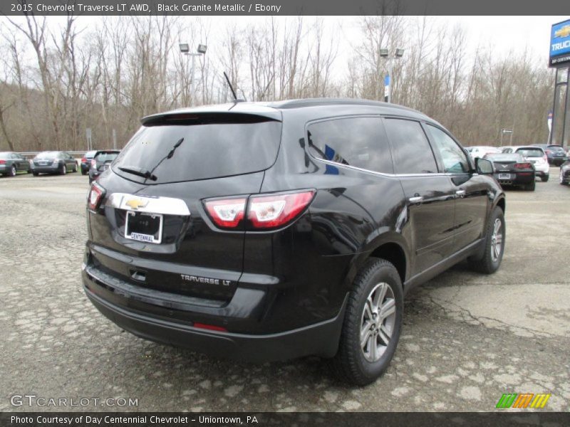 Black Granite Metallic / Ebony 2015 Chevrolet Traverse LT AWD