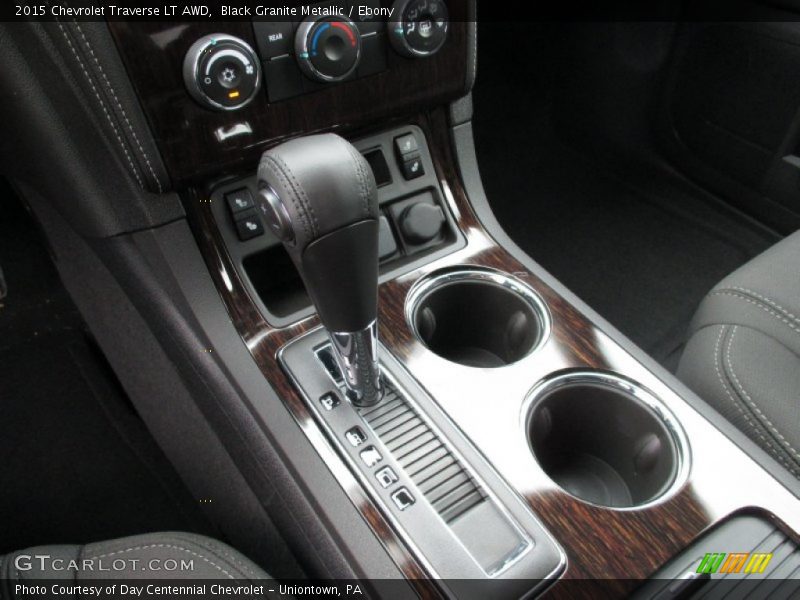 Black Granite Metallic / Ebony 2015 Chevrolet Traverse LT AWD