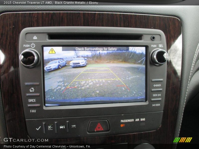 Black Granite Metallic / Ebony 2015 Chevrolet Traverse LT AWD