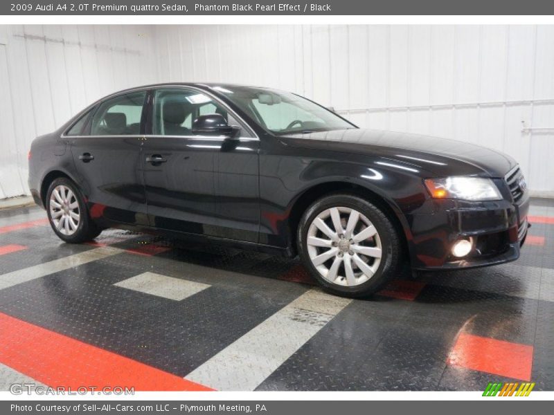 Phantom Black Pearl Effect / Black 2009 Audi A4 2.0T Premium quattro Sedan