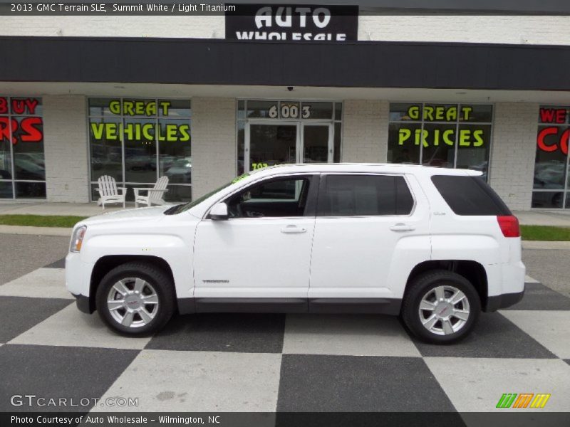 Summit White / Light Titanium 2013 GMC Terrain SLE