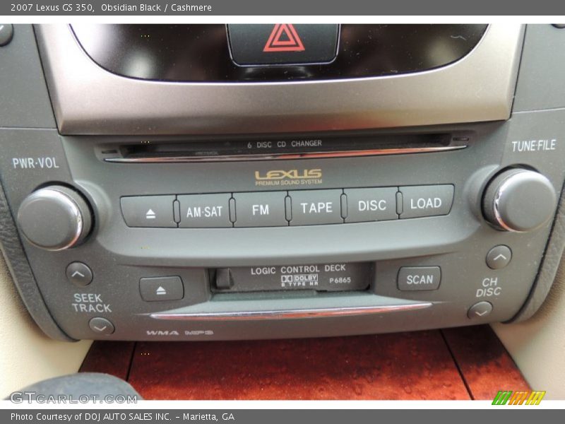 Obsidian Black / Cashmere 2007 Lexus GS 350